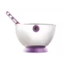 Set de cuenco y batidor ViceVersa Kogel Mogel violeta – cuenco de encimera con batidor a juego, modelo 16242