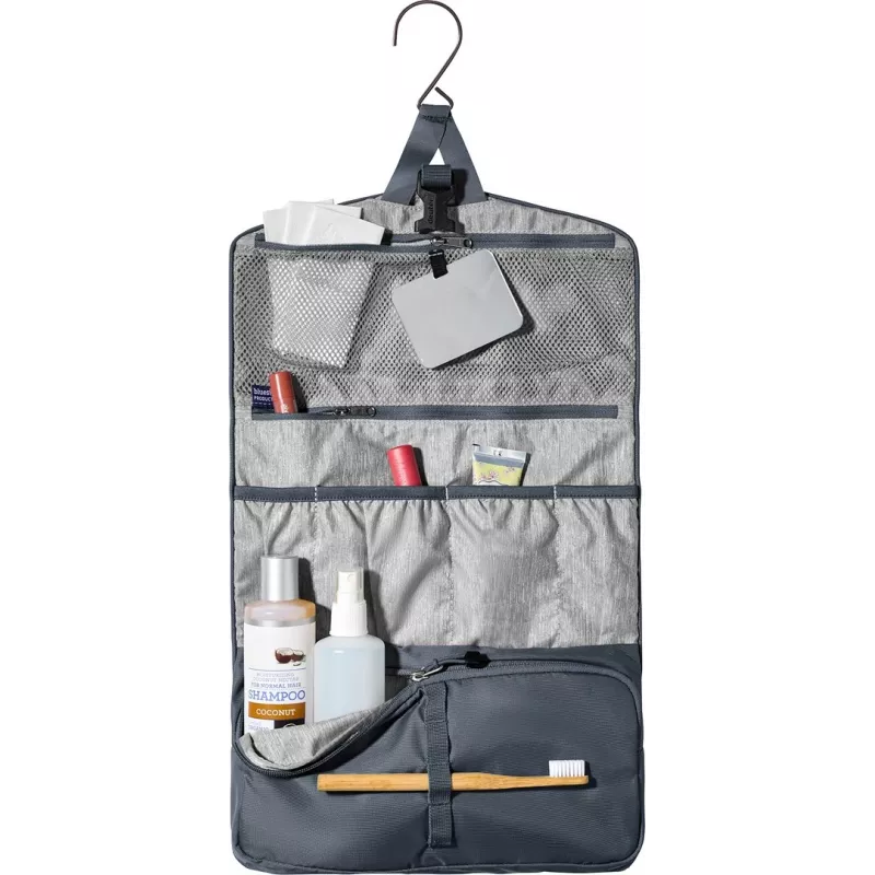Neceser Deuter Wash Bag II — neceser de viaje plegable, negro