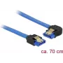 Cable SATA DeLOCK 84986 0,7 m SATA 7-pin negro azul