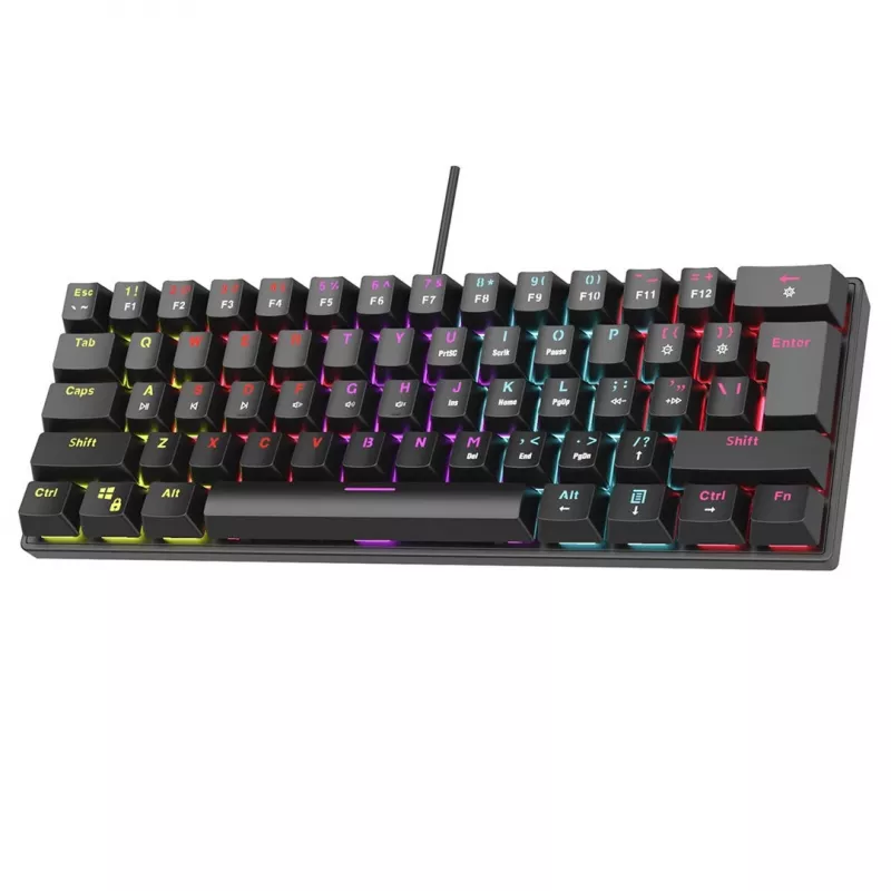 Teclado mecánico RAMPAGE PLOWER K60 con switches Blue y retroiluminación RGB