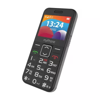 myPhone HALO | 3 LTE | Negro | 2,4 pulgadas | IPS | 48 MB | 128 MB | Dual SIM | Nano SIM | 3G | Bluetooth | 2.1 | USB versión Type-C | Cámara integrada | Resolución de cámara principal 0,3 MP