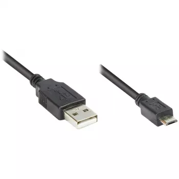 Good Connections - Cable de conexión USB - USB 2.0 Type-A (M) -> Micro-USB 2.0 Type-B (M) - 1 m - negro (2510-MB01)