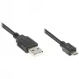 Good Connections - Cable de conexión USB - USB 2.0 Type-A (M) -> Micro-USB 2.0 Type-B (M) - 1 m - negro (2510-MB01)