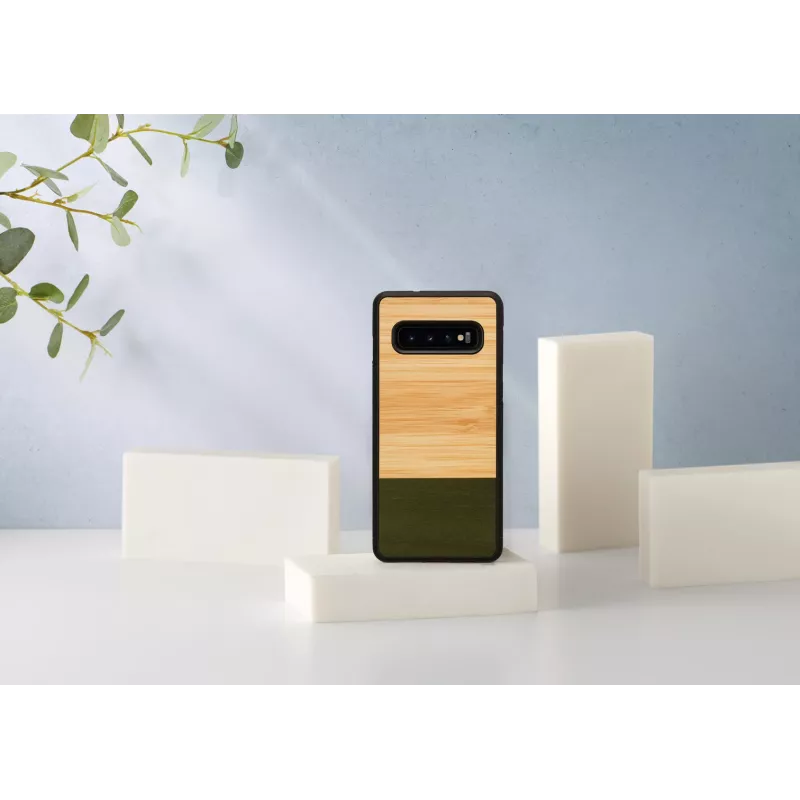 Funda para smartphone man and wood para Galaxy S10 — Bamboo Forest negra