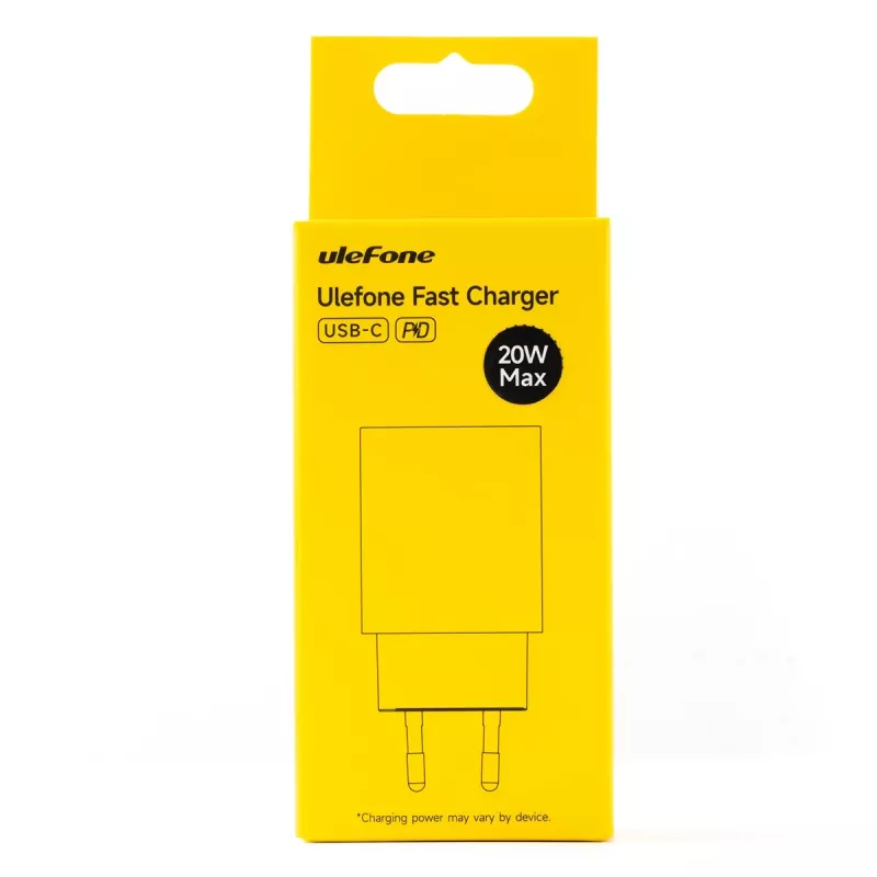 Cargador UleFone 20W fuente de alimentación USB UF-CHAR-20WR para dispositivos móviles, salida de 20 W