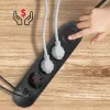 Regleta de enchufes MACLEAN MCE394 B — 3 tomas + 3×USB A, 110–240V, 2,1A USB, 2500W, cable 1,5 m, negro