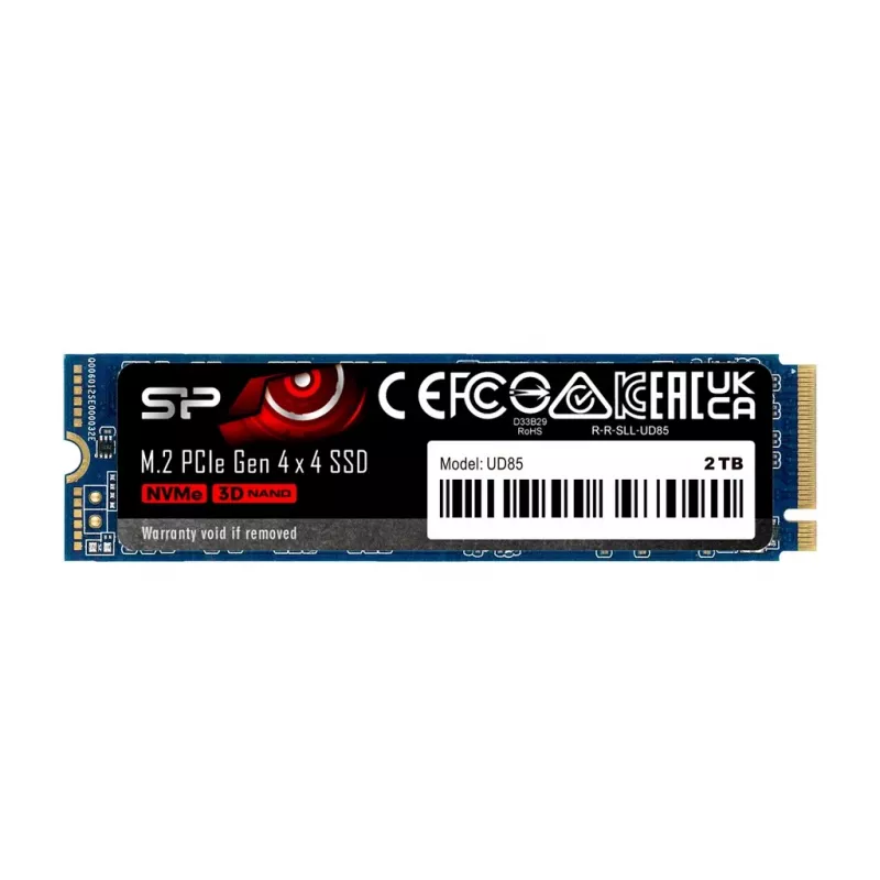SSD M.2 Silicon Power 250 GB PCIe 4.0 NVMe UD85 — 2280, lectura 3300 MB/s, escritura 1300 MB/s