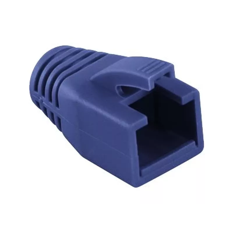 Logilink | Funda de alivio de tracción para conector RJ45, 8,0 mm (50 uds.) | MP0035B | Azul