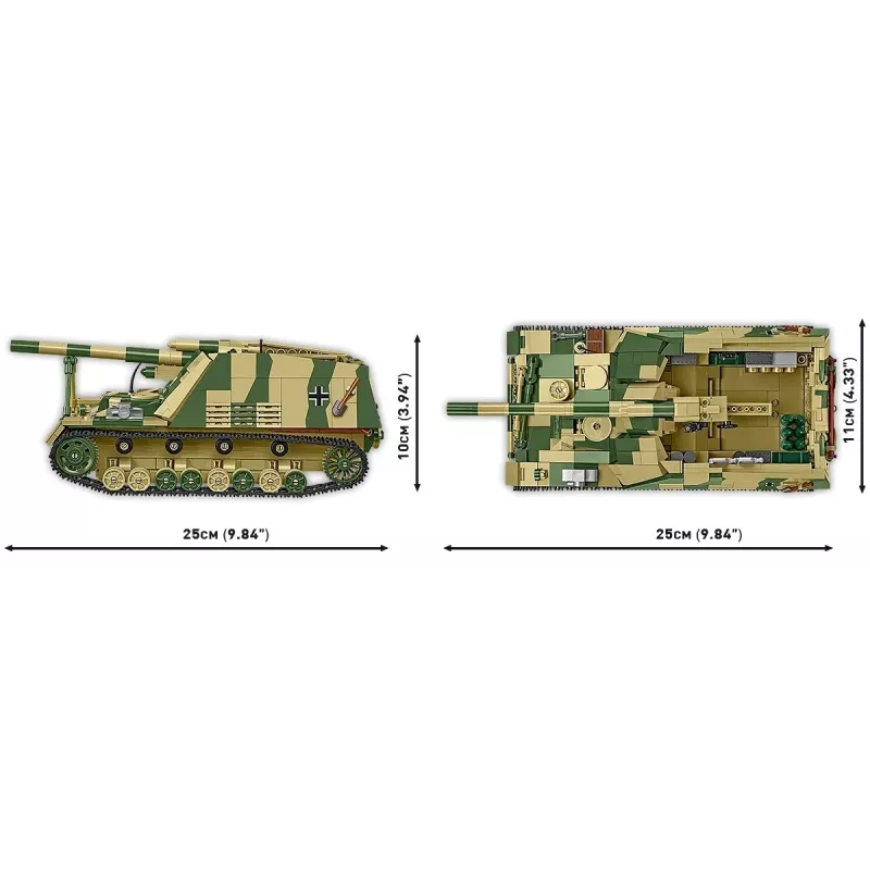 Set de construcción Cobi Panzerhaubitze Hummel 1118 piezas maqueta