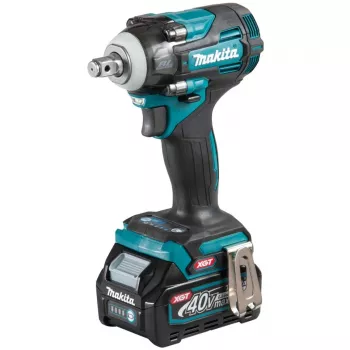 Llave de impacto a batería TW004GD201 XGT, 1/2 pulgadas, 40 voltios (azul/negro, 2x batería de litio 2,5 Ah, en MAKPAC tamaño 2)