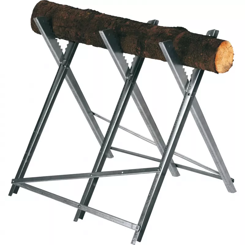 Einhell 4500067 caballete para motosierra, plateado, metal galvanizado