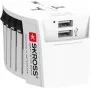 SKROSS MUV USB Adaptador de viaje universal adaptador de corriente 2x USB
