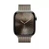 Correa Apple 46mm Milanese Loop natural M/L titanio