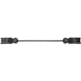 Cable de alimentación Bachmann 375.080 negro 0,3 m