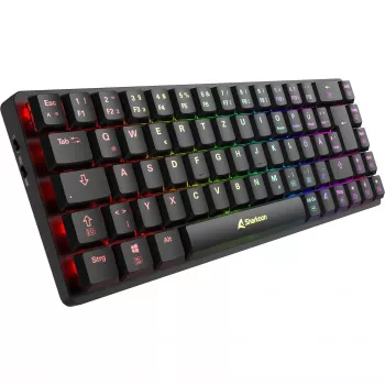 Teclado gaming Sharkoon PureWriter W65 RF Wireless QWERTZ Alemán Negro