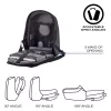 Mochila XDDESIGN P705.291 Anthracite — 18 L, compartimentos para portátil y tablet, cremallera principal con cierre