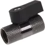 Alphacool válvula de bola de 2 vías G1/4 - negro níquel (17354)