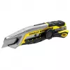 Cúter Stanley FMHT10592-0 negro acero inoxidable amarillo 18 mm de ancho 165 mm de longitud