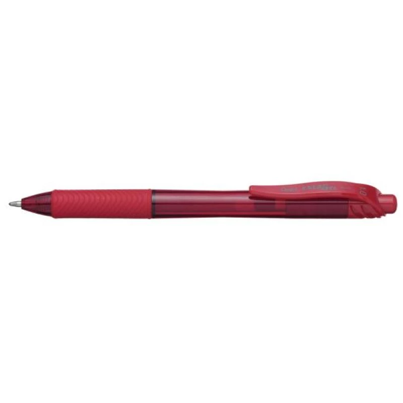 Bolígrafo retráctil con clip Pentel Energel X 1.0 Rojo