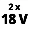 Kit cargador de batería Einhell 2x 4.0Ah Twincharger AC LED