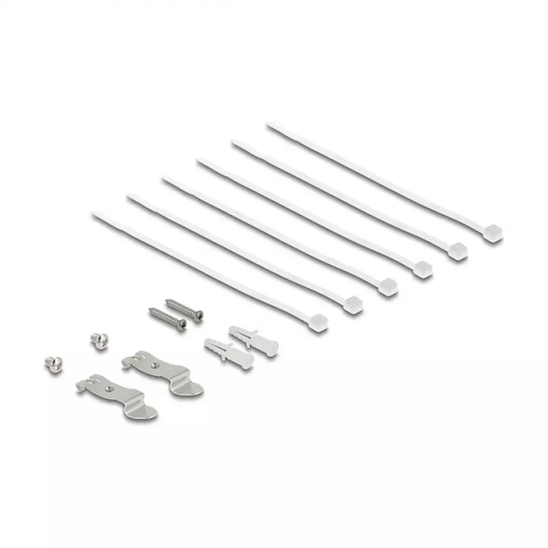 Patch panel DELOCK mini sobremesa RJ45 6 puertos Cat.6A apantallado, metal, negro, 80×22×125 mm