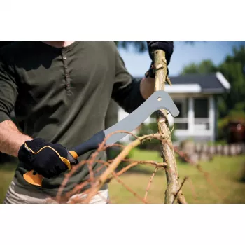 Cuchillo Fiskars 1003609 de hoja fija negro, gris, naranja