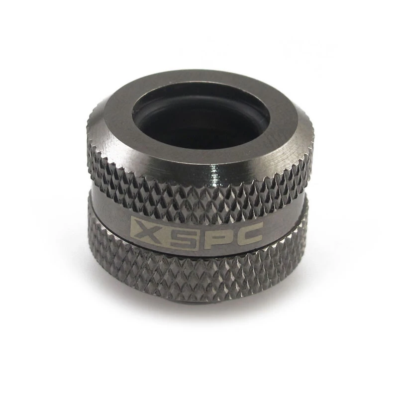 Conector XSPC G1/4 a tubo rígido de 14 mm, negro cromado - 8 uds.