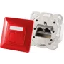 Toma de red 2x RJ-45 ShiverPeaks 74280-R Cat6a 500 MHz rojo metal mate