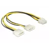 Cable de alimentación interno DeLOCK 85453 0,3m 8 pines EPS12V macho