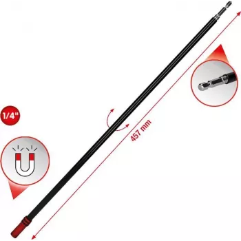Portabrocas, KS Tools 514 extra largo 1/4