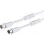 Cable coaxial de antena ShiverPeaks 80202-128, 100 dB de atenuación, blanco