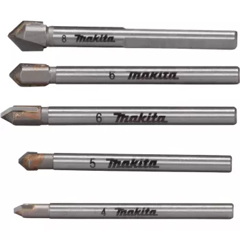 Juego de brocas Makita E-25410 para vidrio y azulejos, 5 unidades