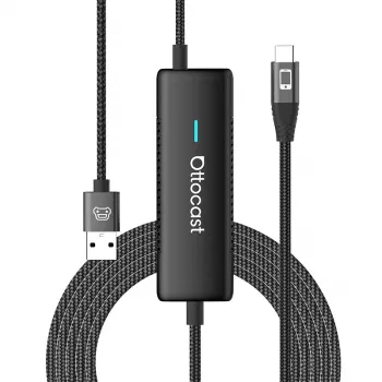 Adaptador inalámbrico para coche Ottocast CA450 — adaptador inalámbrico MirrorCast para duplicar la pantalla del smartphone en el coche