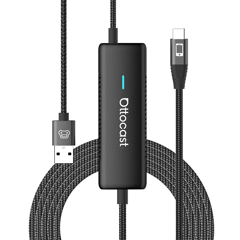 Adaptador inalámbrico para coche Ottocast CA450 — adaptador inalámbrico MirrorCast para duplicar la pantalla del smartphone en el coche