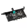 Controlador de ventilador y LED RGB Lamptron CFM36 para ranura PCI, negro