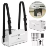 Soporte de CPU MACLEAN MC-116W, diseño ajustable en altura y orientable para montaje bajo escritorio