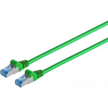 ShiverPeaks 75711-A1.5G Cat6A S/FTP PIMF cable de conexión, verde, 1,5 m