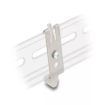DeLOCK 67041 escuadra de montaje para carril DIN de 35 mm con 2 orificios de montaje