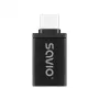 Adaptador de cable de vídeo Savio AK-80 0m USB Type-A USB Type-C negro