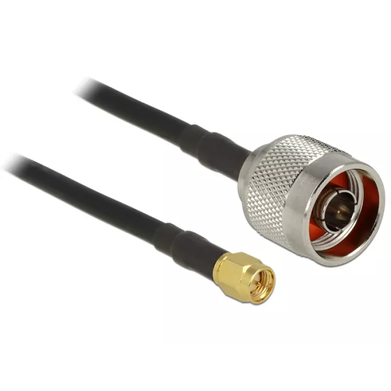 DeLOCK 89420 Cable coaxial CFD200 2,5 m SMA negro