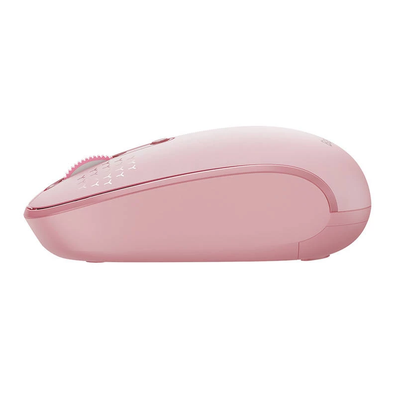 Ratón inalámbrico Baseus F01B Tri-Mode 2.4G BT5.0 1600 DPI (rosa)