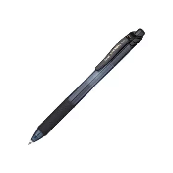 Pentel Energel X - Bolígrafo de gel retráctil - negro - negro - translúcido - plástico - goma - goma - ambidiestro