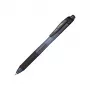 Pentel Energel X - Bolígrafo de gel retráctil - negro - negro - translúcido - plástico - goma - goma - ambidiestro