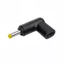 Adaptador de carga Akyga AK-ND-C04 USB-C a DC 4,0 x 1,7 mm para portátiles, 18,5-20 V, 100 W, para Lenovo