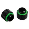 Racor BitsPower Touchaqua — latón, acabado negro, 10 mm de ancho