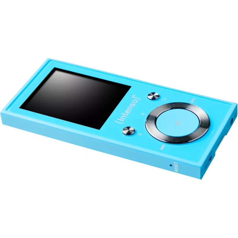 Reproductor MP3 INTENSO Video Scooter BT — 16 GB, pantalla LCD, compatible con MicroSD, azul