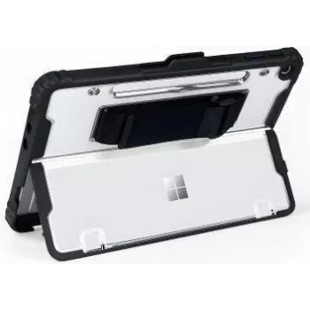 Funda con correa de mano jt berlin para Microsoft Surface Pro 12 pulgadas 1.ª edición, negra transparente