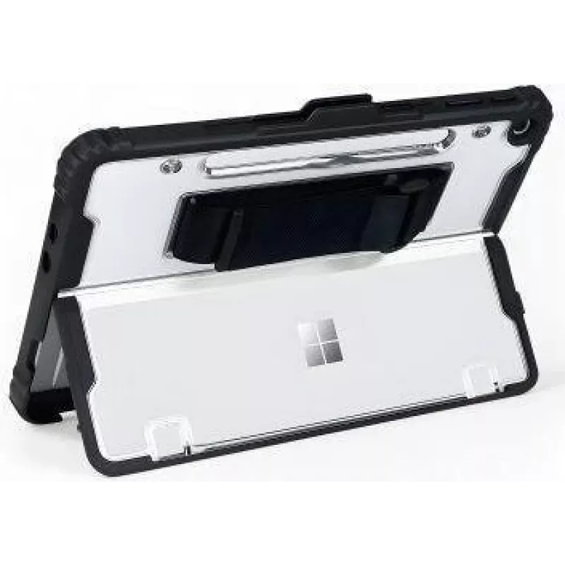 Funda con correa de mano jt berlin para Microsoft Surface Pro 12 pulgadas 1.ª edición, negra transparente