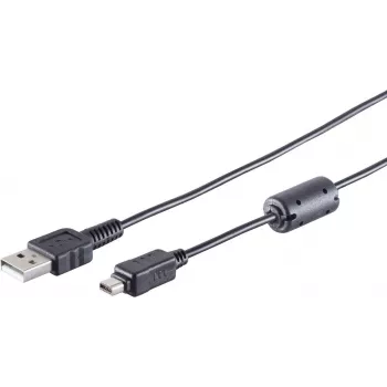 Cable USB 2.0 A a Mini 2.0 12 pines ShiverPeaks 1,5 m (Modelo 77372)