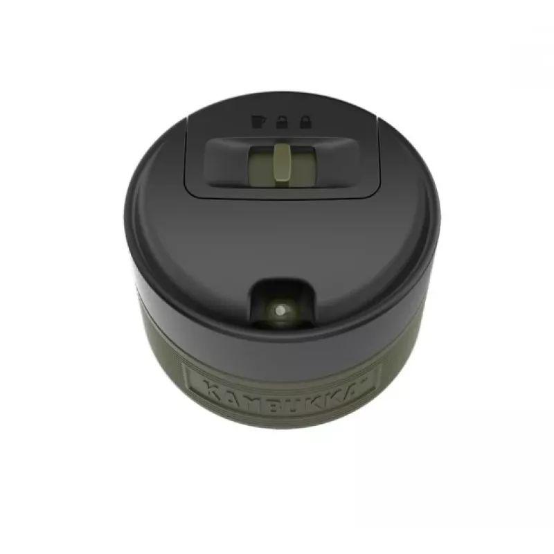 Vaso térmico Kambukka Etna Grip 500 ml, acero inoxidable al vacío, a prueba de fugas, verde, 7,1 cm de diámetro